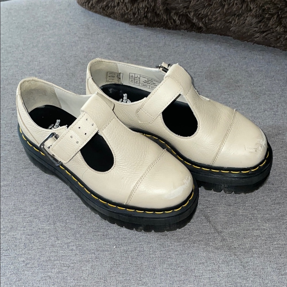 Dr. Martens Bethan Ivory platforms